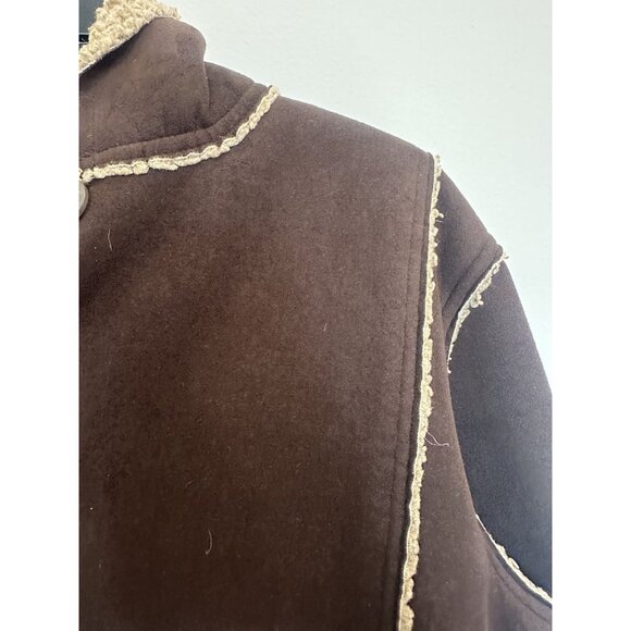 WoolRich Faux Suede Sherling Jacket SIze M - Picture 8 of 11